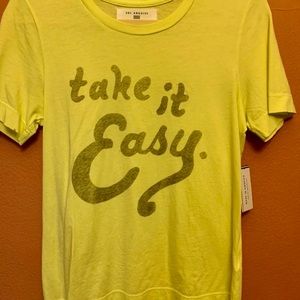 Take it Easy Anthropologie Graphic Tee Small
